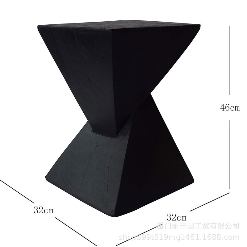 Cadeira de mesa lateral com design nórdico, mesa de café geométrica simples, arte moderna na sala de estar, estilo industrial, wabi-sabi