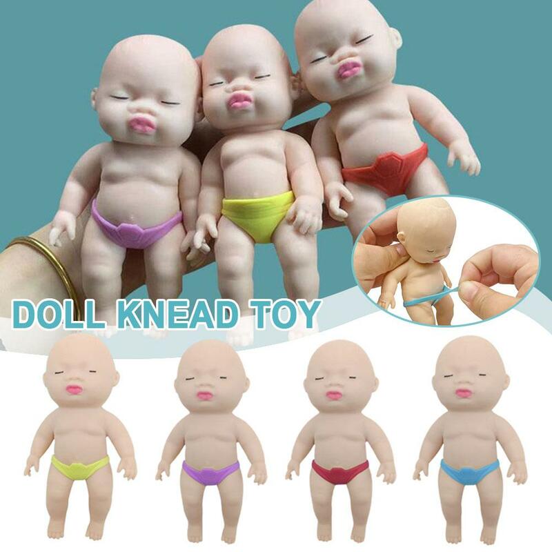 TPR Lala boneca amassar brinquedo para bebê, palma de areia, rebote lento, alívio de pressão criativo, pitada música brinquedo, baixo aumento, alívio do estresse, novo