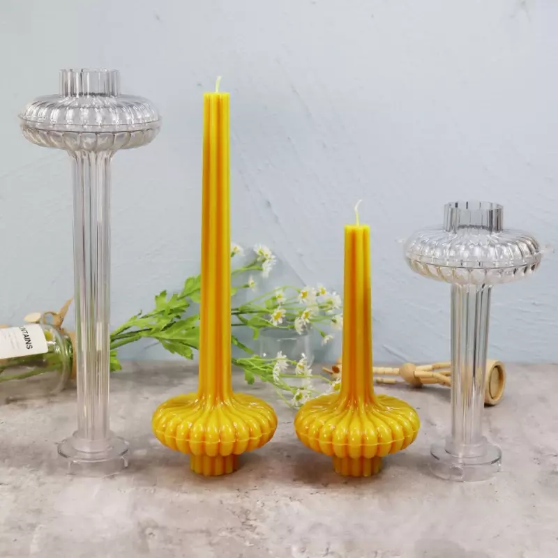 Креативная стойка, ваза из поликарбоната, акриловая Форма для свечей, геометрические наборы для изготовления свечей ручной работы, аксессуары для творчества