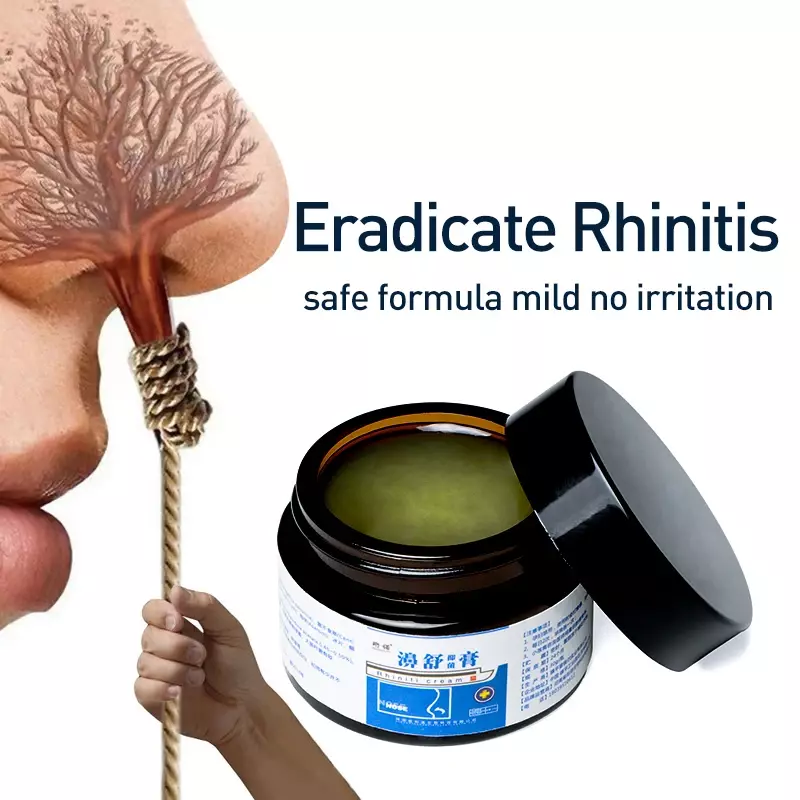 Krim keras Rhinitis 30g, salep antibakteri bersin hidung menyegarkan hidung minyak esensial dingin dingin