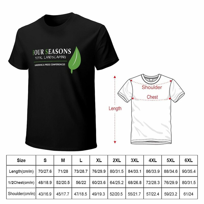 Camiseta Four Seasons Total Paisagística Masculina, Roupas Fofas, Camisas de Verão, Jardinagem e Pressão, Camisetas Desgrandes