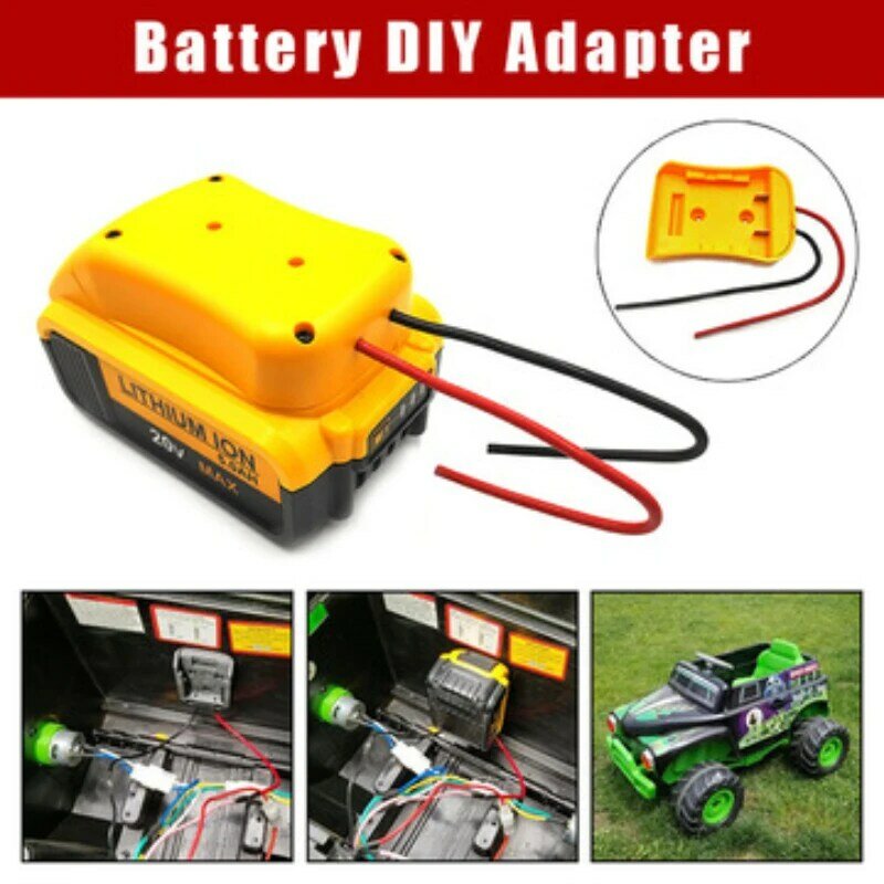 Battery Adapters For Makita/Bosch/Milwaukee/Dewalt/Black&Decker/Ryobi 18V Power Connector DIY Adapter Dock Holder 14 Awg Wires