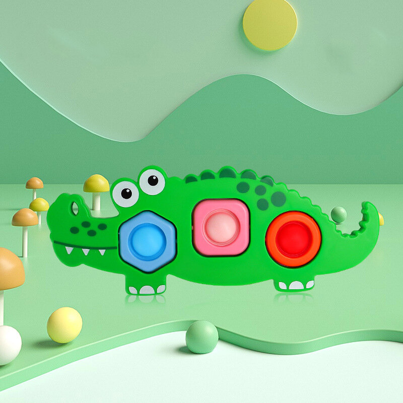 Baby Fidget Montessori Sensory Toy Push Bubble Silicone Activity Motor Skills Development Educational For Babies 0 12 Months