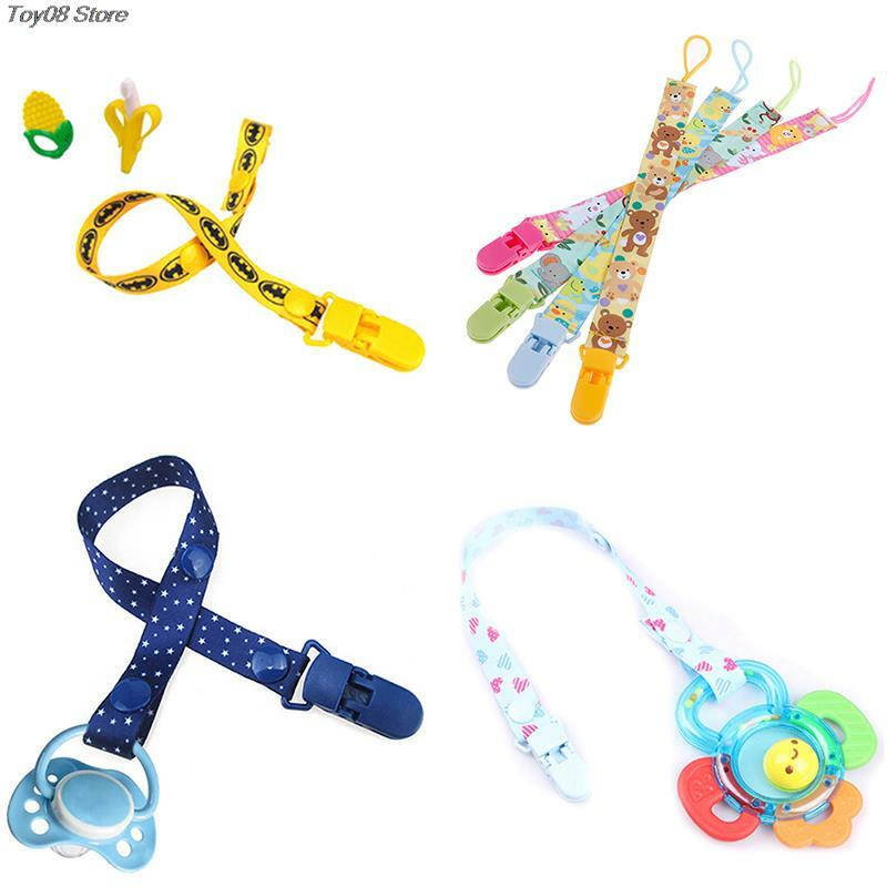 Clip de chupete para bebé, mordedor de cuerda anticaída, soporte de pezón para pezones, cadena de chupete para niños, nuevo