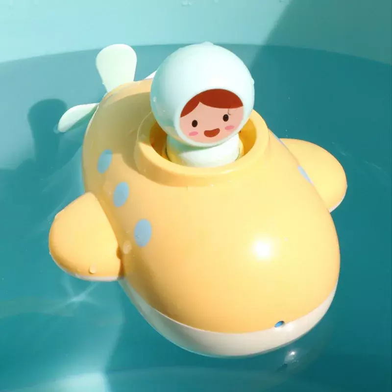 อาบน้ำสำหรับเด็กน้ำของเล่นโซ่เรือว่ายน้ำลอยการ์ตูน Submarine เด็กทารก Early Education ชายหาดห้องน้ำของขวัญ