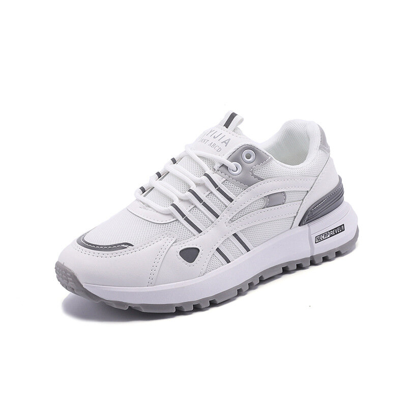 Spring autumn new women's casual breathable light all increase thick sole sports running women's sports shoes C1112