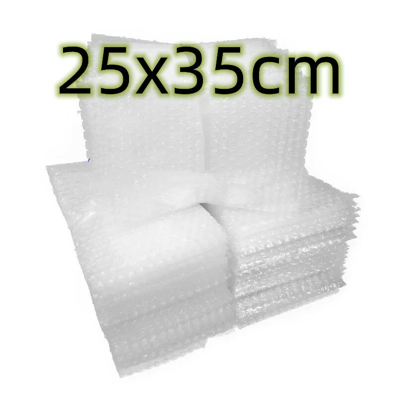 25x35m 50pcs Big Bubble Mailers Envelope for Packaging White Shipping Packing Bags Clear Shockproof Mailing Wholesale
