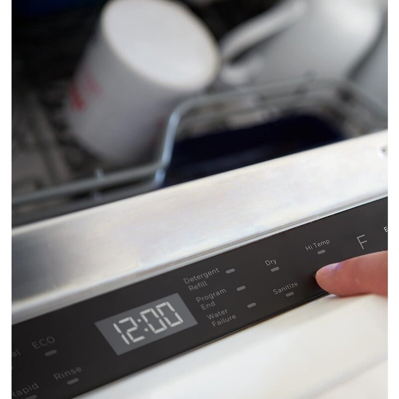 Máquina de lavar louça com 8 configurações, 6 programas de lavagem, banheira de aço inoxidável, UL/Energy Star
