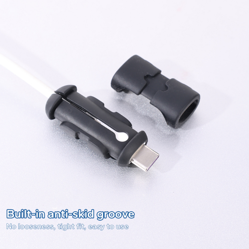 Zabezpieczenie kabla dla typu C USB C przewód ładowarki Protector kabel do transmisji danych rękaw ochronny osłonka na kable Saver kabel USB Chompers