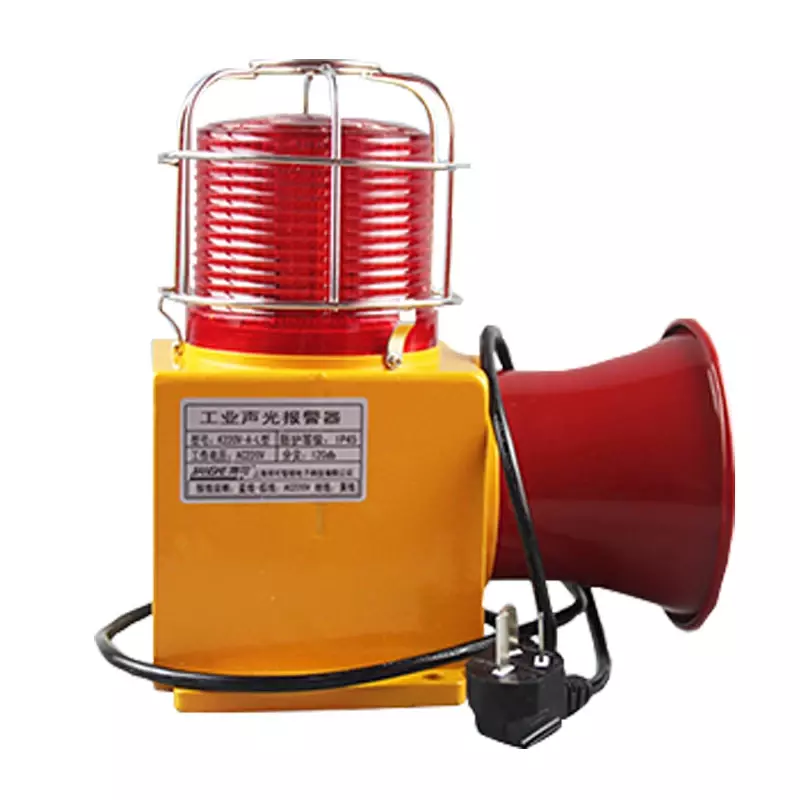 Fornitura diretta in fabbrica sicurezza sonora e leggera a-l-a-r-m per dispositivo sirena a tromba industriale 120 decibel