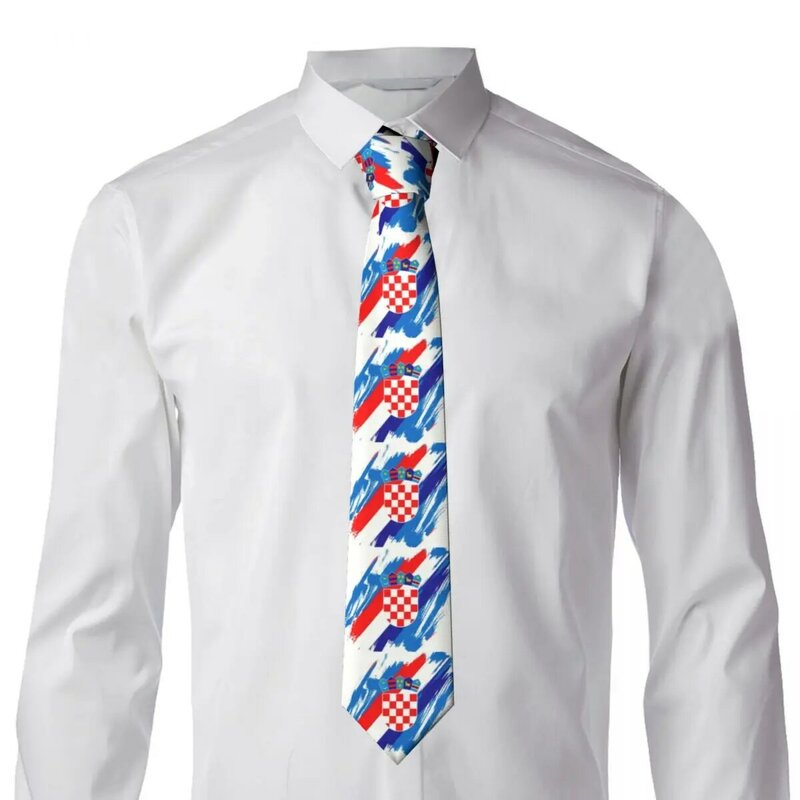 Gravata de seda para homens, gravata de pescoço, bandeira formal de bolinhas, gravatas orgulhosas patrióticas para casamento, Cravat personalizado