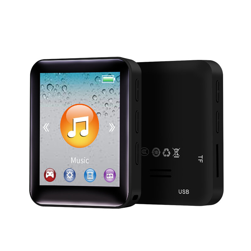 مشغل موسيقى MP3 خارجي تشغيل ووكمان MP4 صغير محمول مدمج مع شاشة P4 يمكن إدراجها بطاقة/تسجيل/متعدد الوظائف