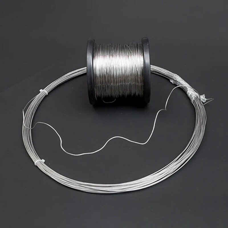 304 fio de aço inoxidável macio e duro único fio de amarração, alta dureza, 0,1 0,2 0,3 0,4 0,5 0,6 0,8 1-3mm, 10m