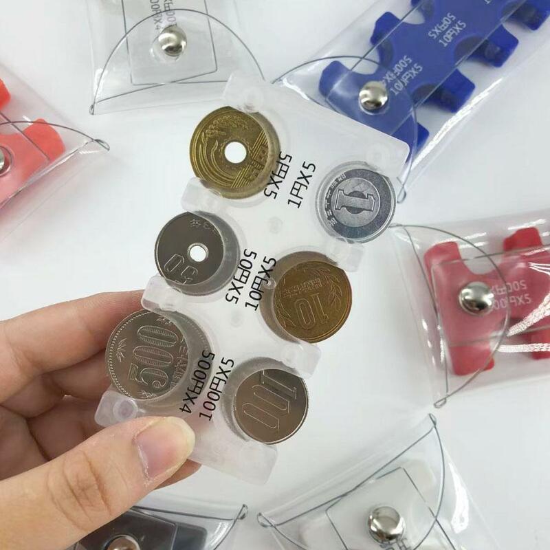 Muntautomaat Collectie Portemonnee Organisator Houder Voor Auto Muntwisselaar Mini Japan Munt Dispenser Opslag Portemonnee