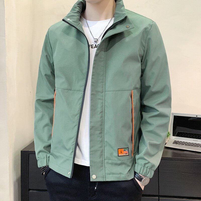 2024 New Windproof Men's Casual Jacket Men's Stand up Collar Rush Coat with High Quality Windproof Size 5XL