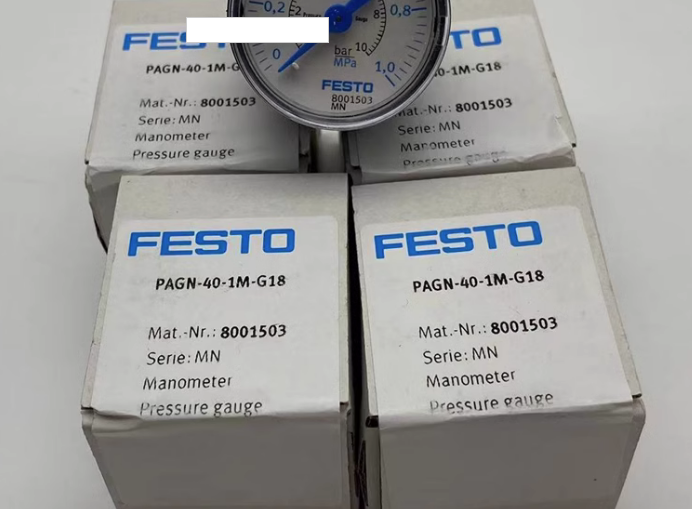 FESTO-جدول الضغط القياس ، قطرها 40 مللي متر ، 1MPa ، PAGN-40-1M-G18 ، 8001503 ، الأصلي ، جديد ، 2 قطعة