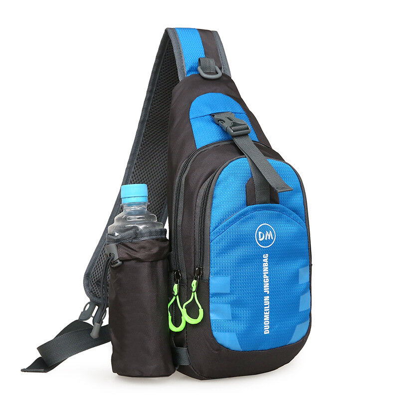Outdoor Sports Shoulder Bag Waterproof Hiking Fitness Daypack Crossbody Handbag For Men Women Large Capacity Water Bottle Bag