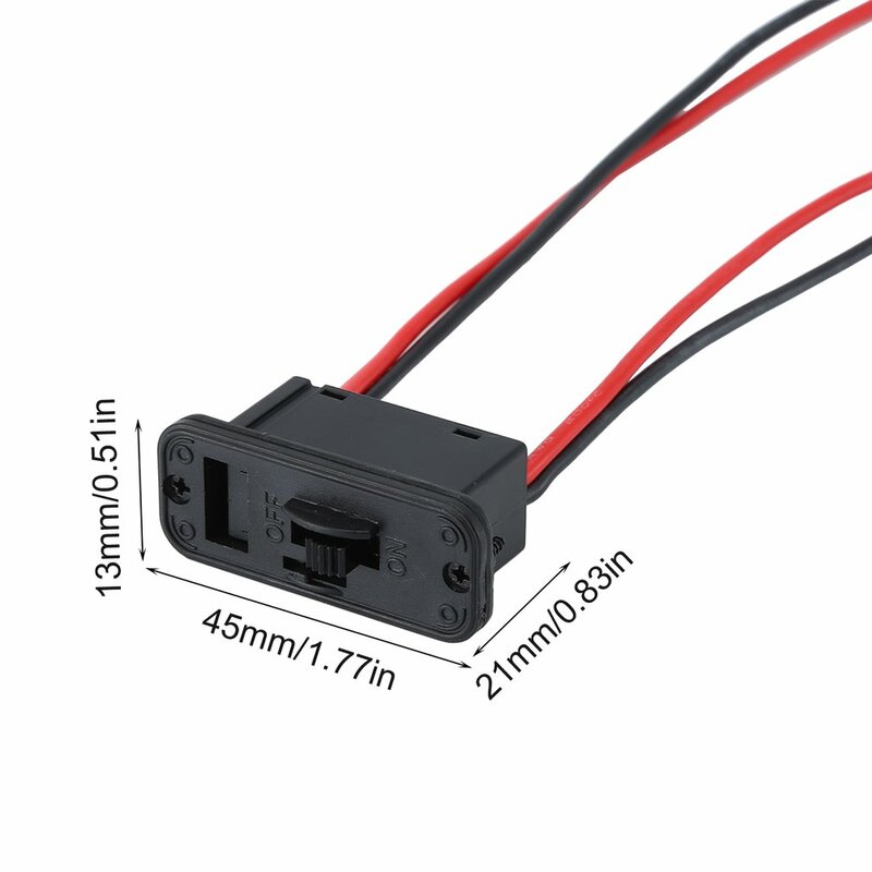 Heavy Duty High Current Battery Harness XT60 Plug to JR Connector On/Off Power Switch Car Model Set for RC Car Boat 80x50x20mm
