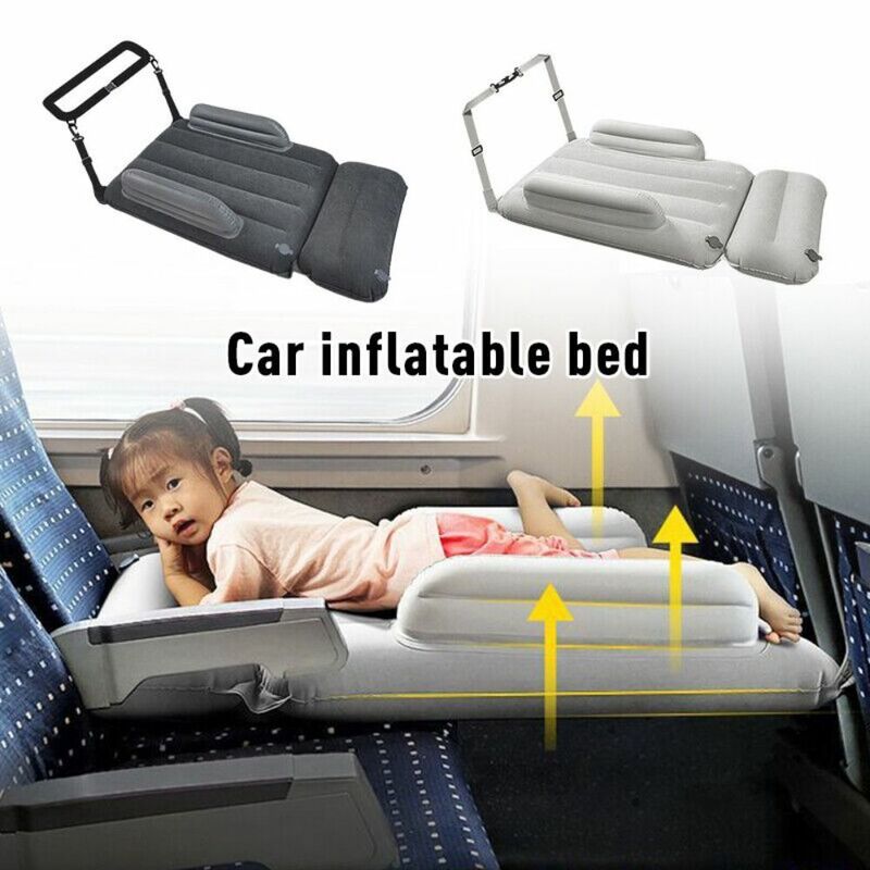 Hammock Travel Child Inflatable Mattress Universal Pedals Bed Solid Color Baby Air Bed Seat Extender Long Distance Airplane