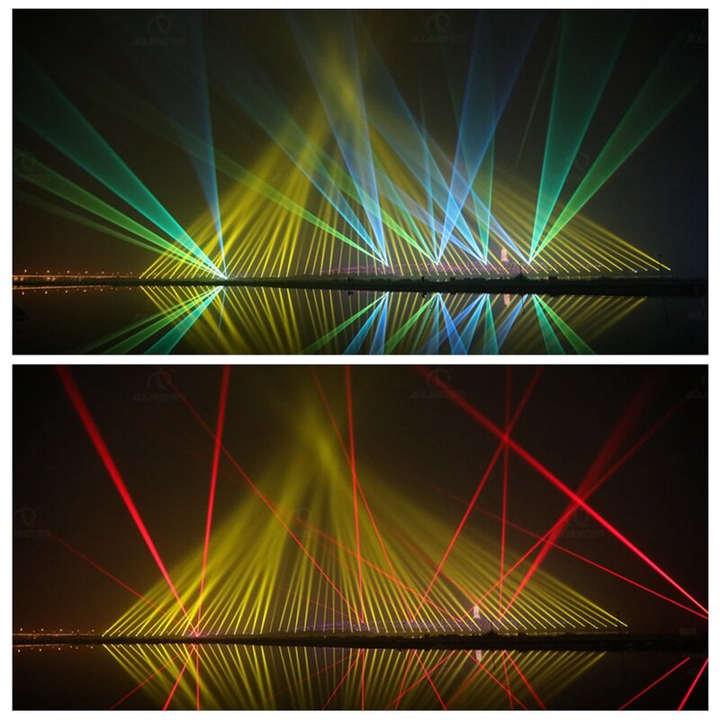 40W 50W 60W RGB 3 w1 Laser reflektor z ruchomą głowicą wiązka LED 30kpps skaner oświetlenie sceniczne impreza W klubie nocnym DMX DJ pokaz Disco