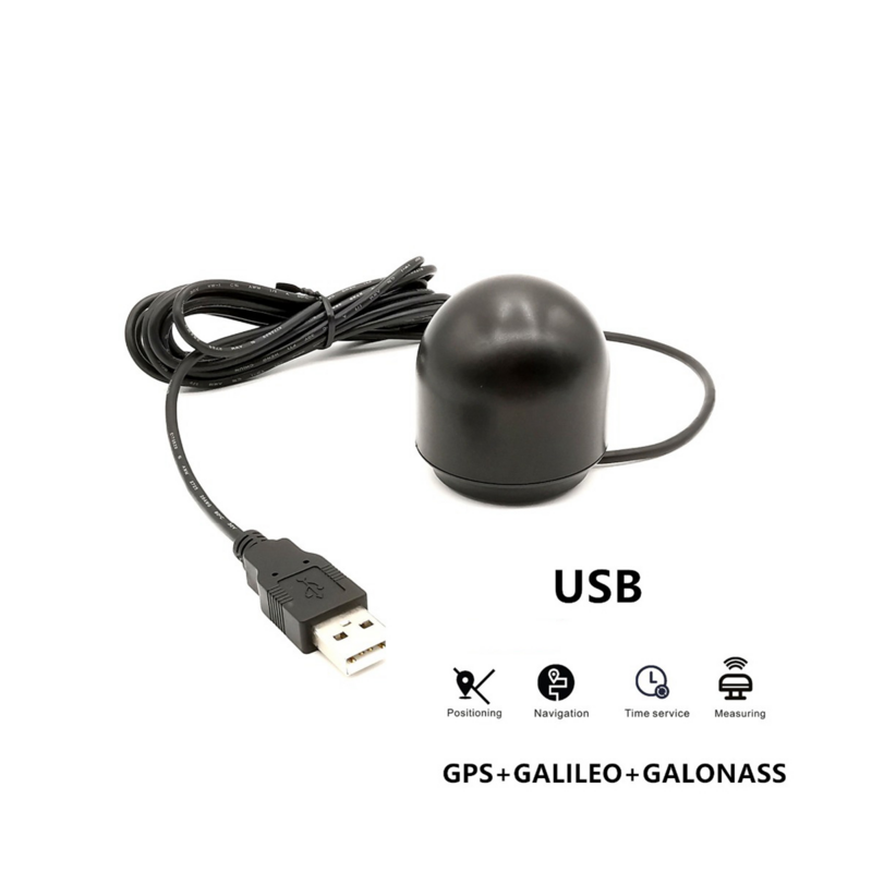 Moduł antena odbiorcza GNSS GALILEO USB wyjście USB odbiornik GPS G-Mysz, lepsze niż BU-353S4 moduł TOPGNSS
