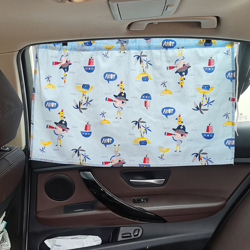 Универсальный автомобильный солнцезащитный козырек Защита от УФ-излучения присоска занавеска боковое окно