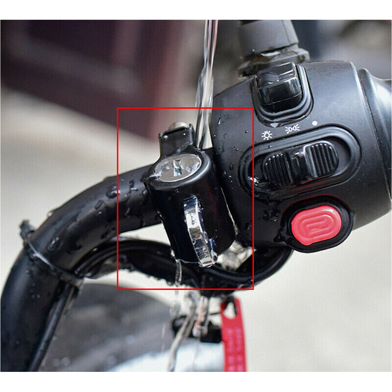 Universal Motorcycle Helmet Security Lock Fit for 22mm-28mm 7/8" Round Tube Handlebar Anti-Theft Multi-function