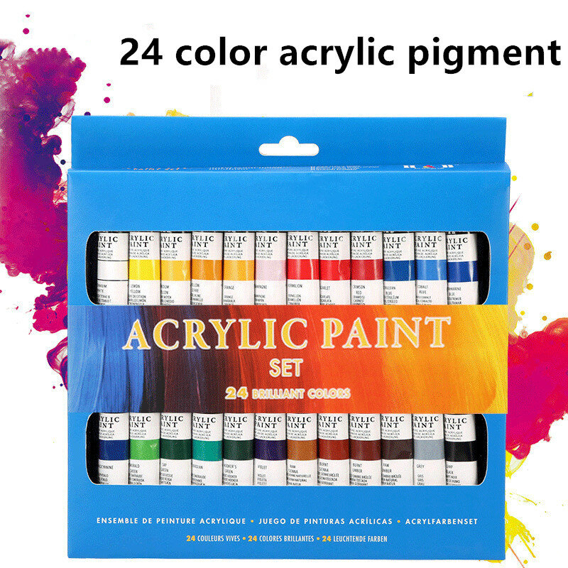 24 colori 12ml tubo vernice acrilica colori ad olio professionali pittura disegno pigmenti forniture artistiche Set artistico Set pittura a olio