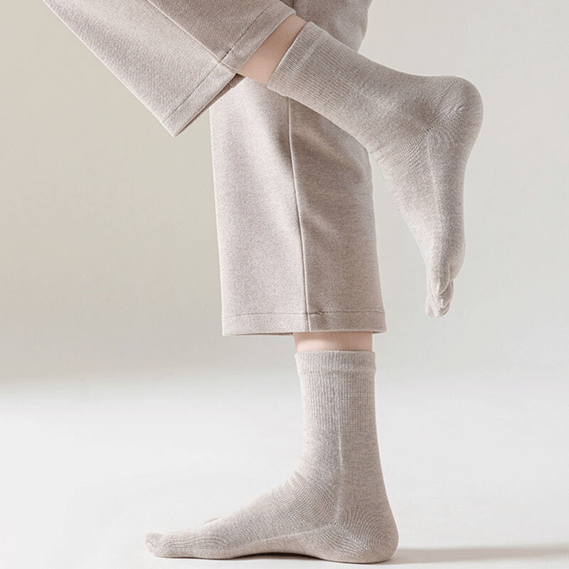Носки с пальцами мужские модные поглощающие Пот Мужские дышащие Гладкие Спортивные деловые носки