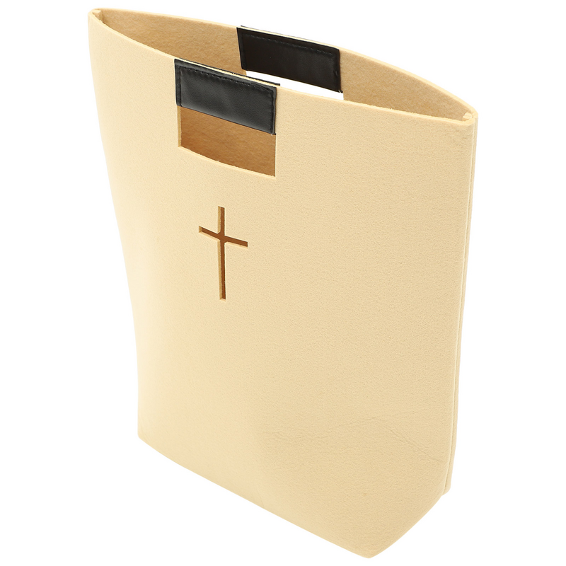 Bibel ausgehöhlte Kreuz Einkaufstasche Filz Bibel Abdeckung Trage tasche christliche Kirche Bibel Einkaufstasche tragbare Handtasche Bibel Studie