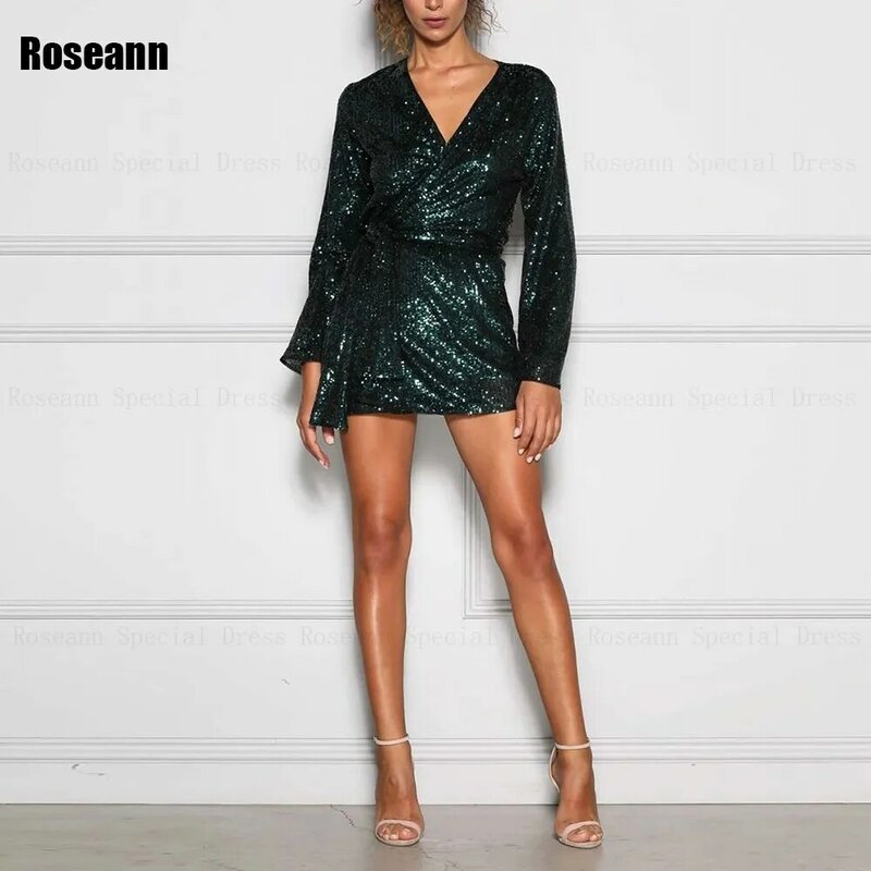 エレガントなイブニングドレス,Vネック,膝丈,クロスオーバーデザイン,2021モデル,黒