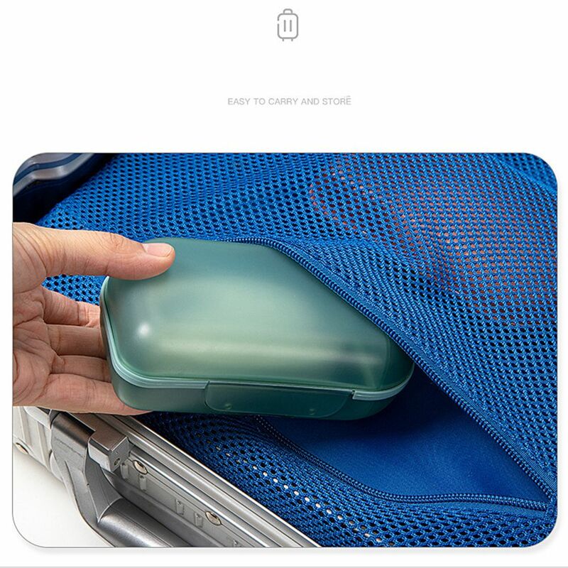 Caja de jabón de viaje transparente multifunción, soporte con tapa, contenedor de jabón sellado duradero, herramientas de mobiliario para el hogar, 1 ud.
