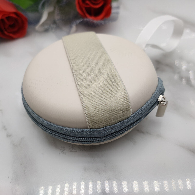 Folding Glasses Case Round Storage Bag Portable Leather Zipper Pouch Travel Sunglasses Reading Glasses Small Storage Bag