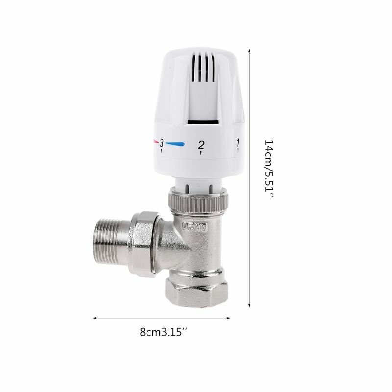 Radiador termostático automático para controle temperatura do termostato da válvula para aquecimento piso ângulo