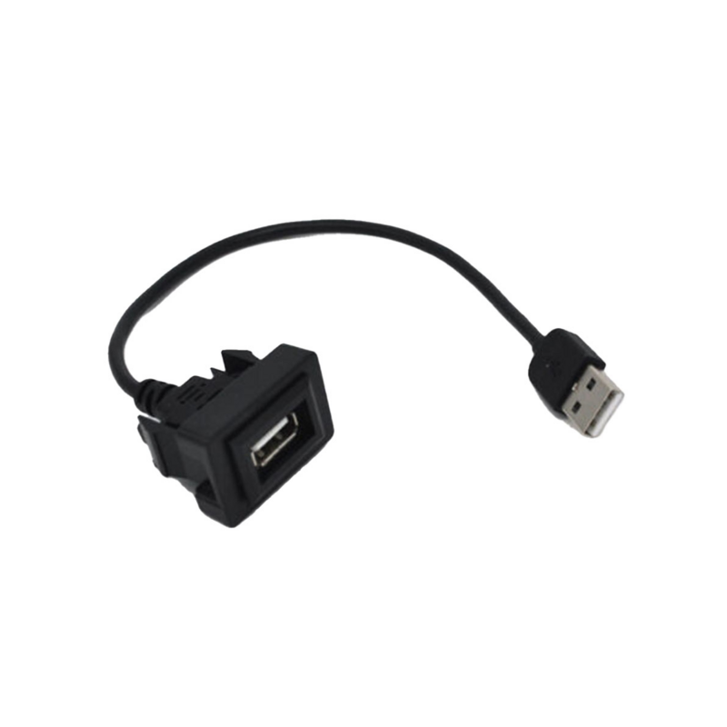 Supporto per pannello porta a filo per cruscotto USB per presa di corrente Toyota presa USB adattatore per cavo di prolunga per pannello a 2.0 porte