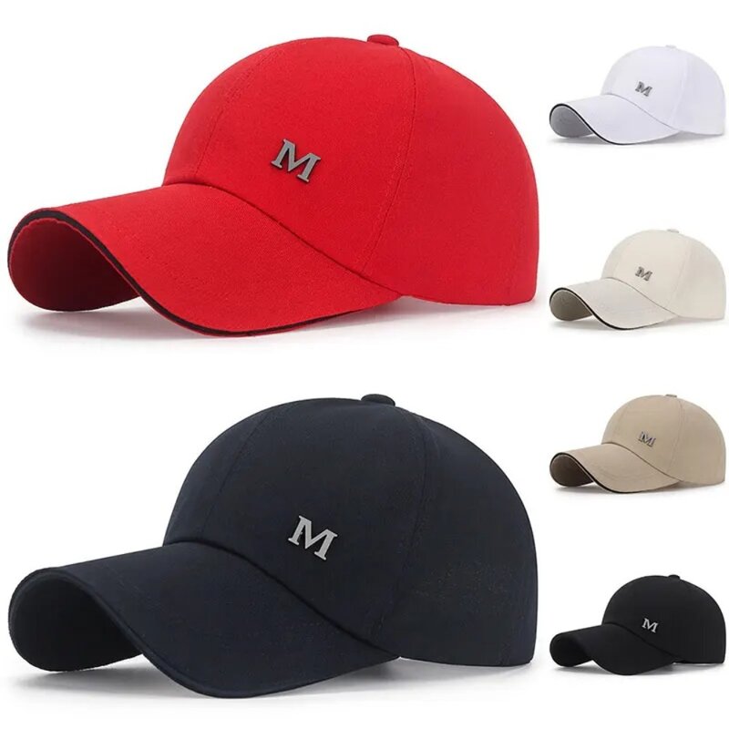 Topi bisbol bordir bertulisan uniseks, topi ayah serbaguna sederhana antimatahari trendi untuk pria dan wanita