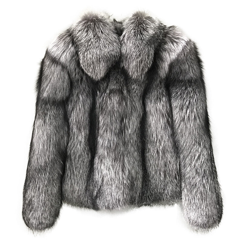 Manteau de fourrure de renard court pour femmes, manteau de mode, automne et hiver, nouveau, 216.239., 2022