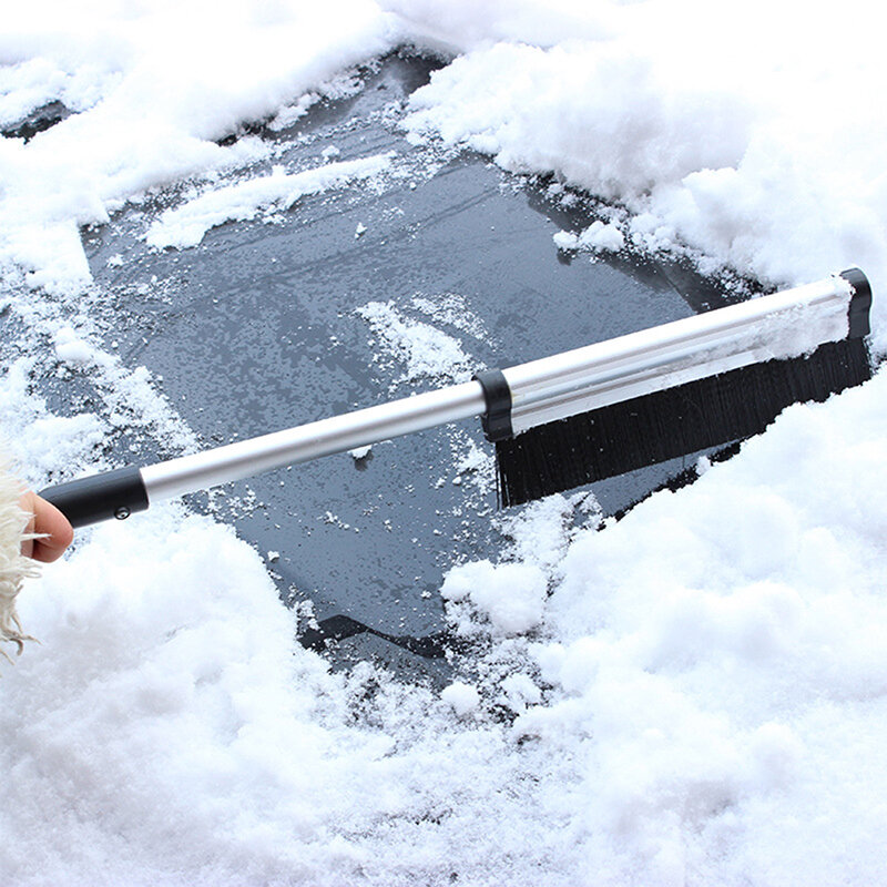 1PC ขยายรถ Auto ICE Scraper Shovel แปรงหิมะเครื่องมือทำความสะอาดกำจัด