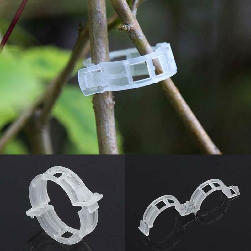 1-50 Pcs Plastic Plant Clips Supports For Vegetable Tomato Reusable Protection Grafting Fixing Gardening Tools
