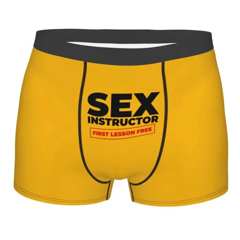 Custom Sex Instructeur Boxers Shorts Heren Slips Ondergoed Mode Onderbroek