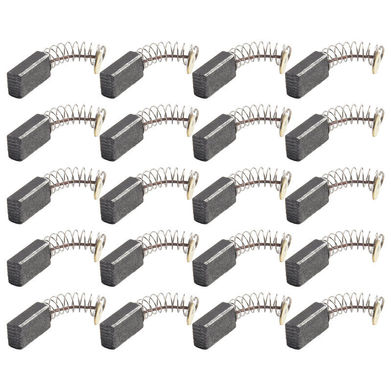 20 pezzi spazzole di carbone pezzi di ricambio Mini trapano smerigliatrice elettrica sostituzione per motori elettrici utensili rotanti accessori per utensili elettrici