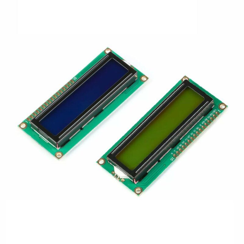 2pcs LCD1602A blue screen, yellow green screen with backlight, LCD display screen, 5V LCD screen
