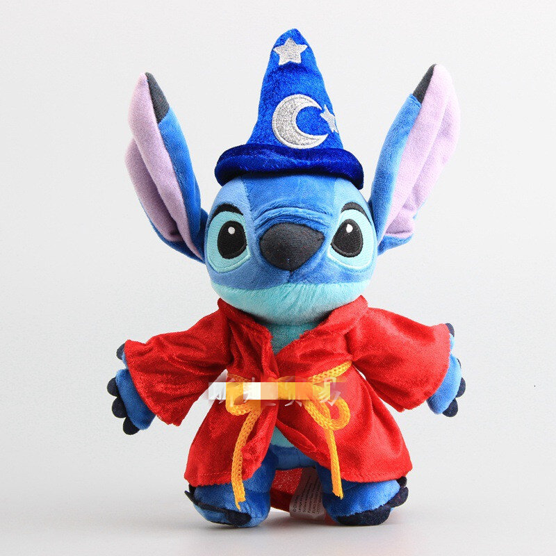 Boneca Disney Stitch Plush para crianças, Desenhos animados Kawaii Anime, Brinquedos de pelúcia fofos para crianças, Presente de aniversário