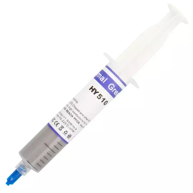 HY510/883 High Coefficient of Thermal Conductivity Paste Graphics of IC Chips CPU Silicone Heat Plastic Syringes Silicon Grease