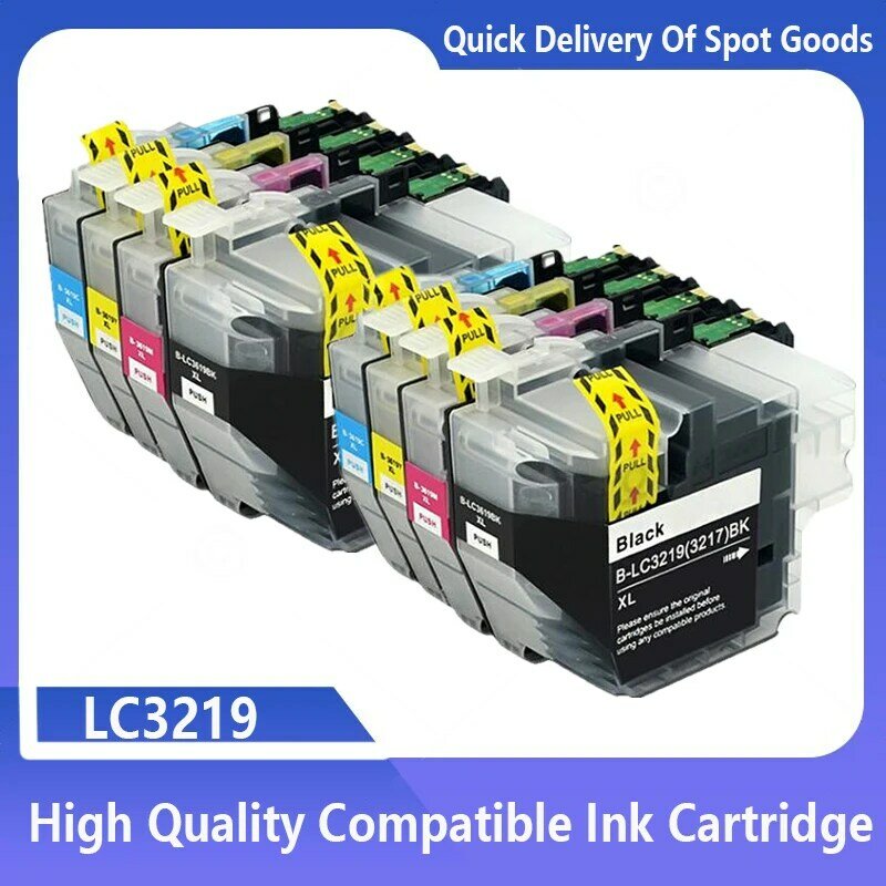 Kompatibel LC3219 LC3219XL LC 3217 lc3217XL Cartridge IJ tinta untuk MFC-J5330DW saudara J5335DW J5730DW J5930DW J6530DW J6935DW