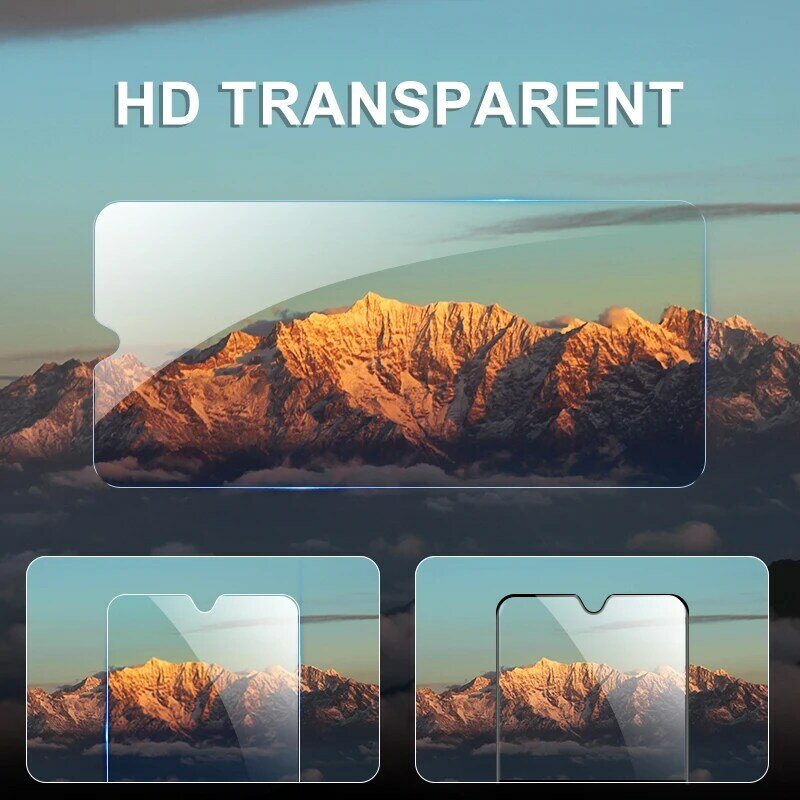 Protetor de tela de vidro temperado completo para xiaomi, película protetora transparente para redmi 8t, 9t, nota 9 pro max, 8a, 9a, 9c, nfc, 4pcs