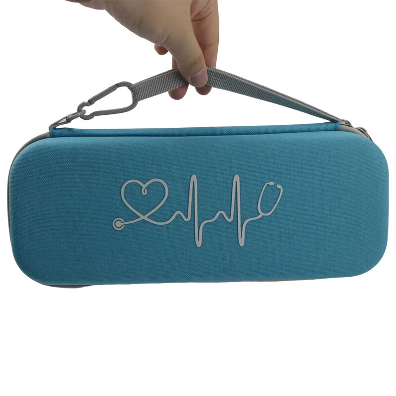 Borsa di emergenza vuota portatile in tessuto Non tessuto stetoscopio multifunzionale borsa portaoggetti in EVA scatola di immagazzinaggio medica con guscio rigido quadrato per la casa