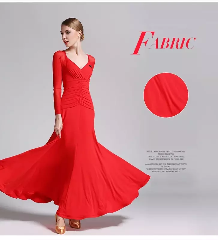 Vestidos Flamenco Para Salão De Baile, Trajes De Dança Vermelha, Vestido De Coro De Coro, B-6064, 6 Cores