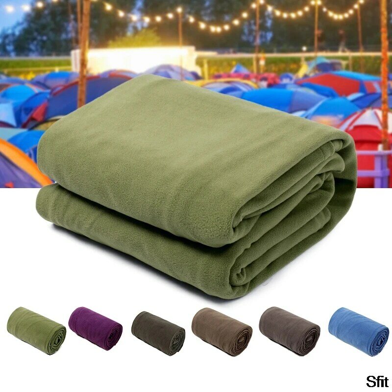 Saco de dormir portátil de lana Polar ultraligero, tienda de campaña al aire libre, cama de viaje cálida, forro Polar, accesorios deportivos para acampar