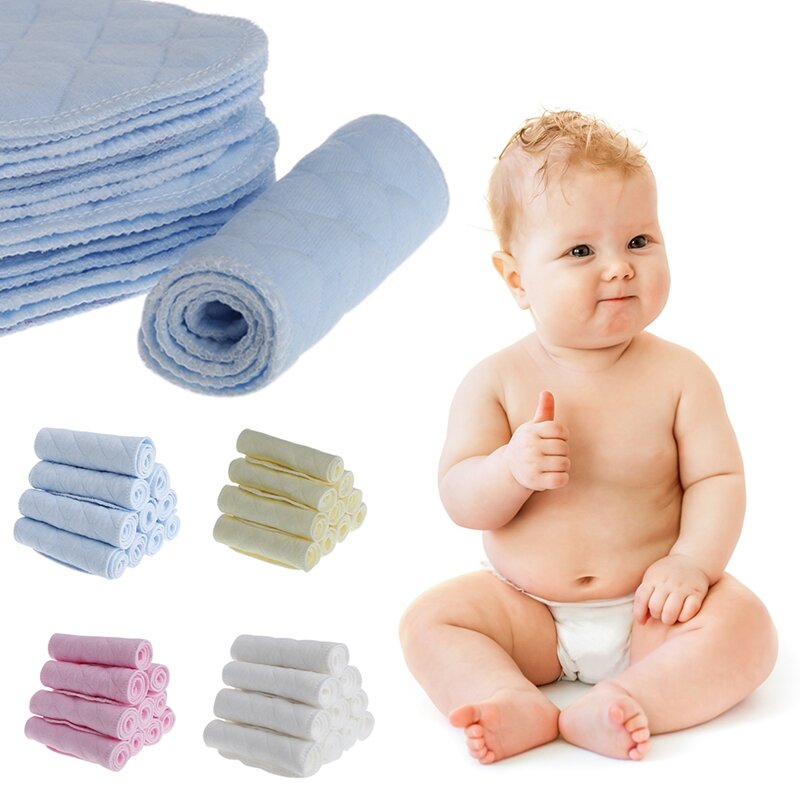 10 個かわいい新生児通気性尿変更カバーマットおむつおむつ寝具変更カバーパッドクッション 32x12cm